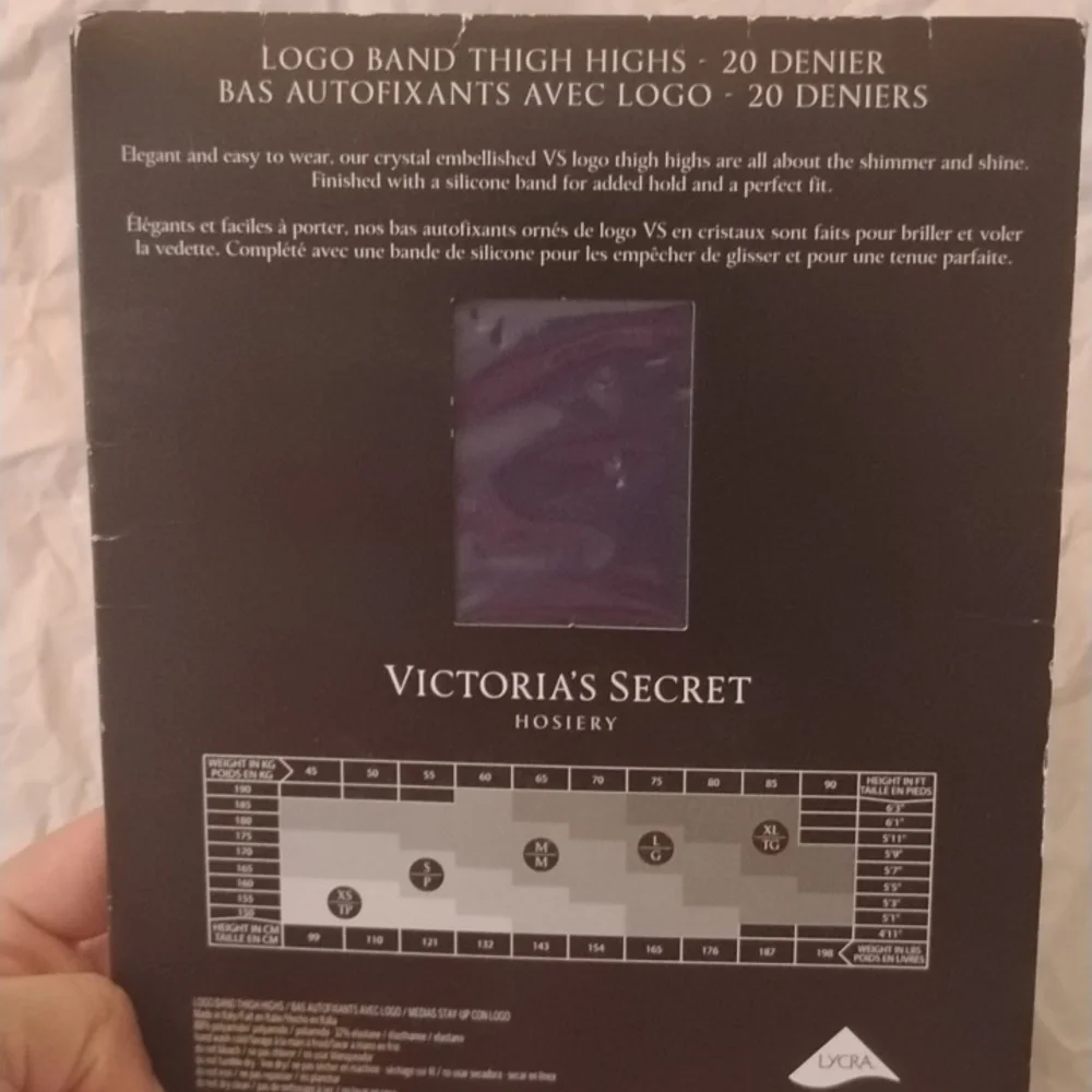 Victoria's Secret Blue Thigh High Stockings